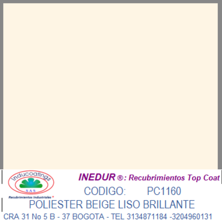 Poliester Beige Liso Brillante