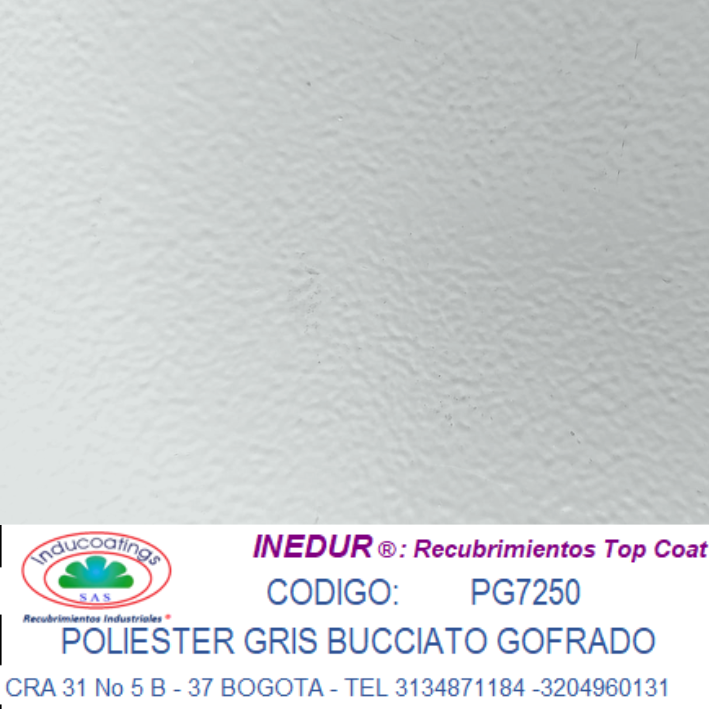 Poliester Gris Bucciatto Gofrado