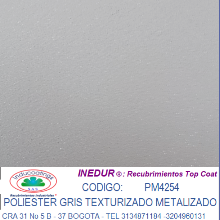 Poliester Gris Texturado Metalizado