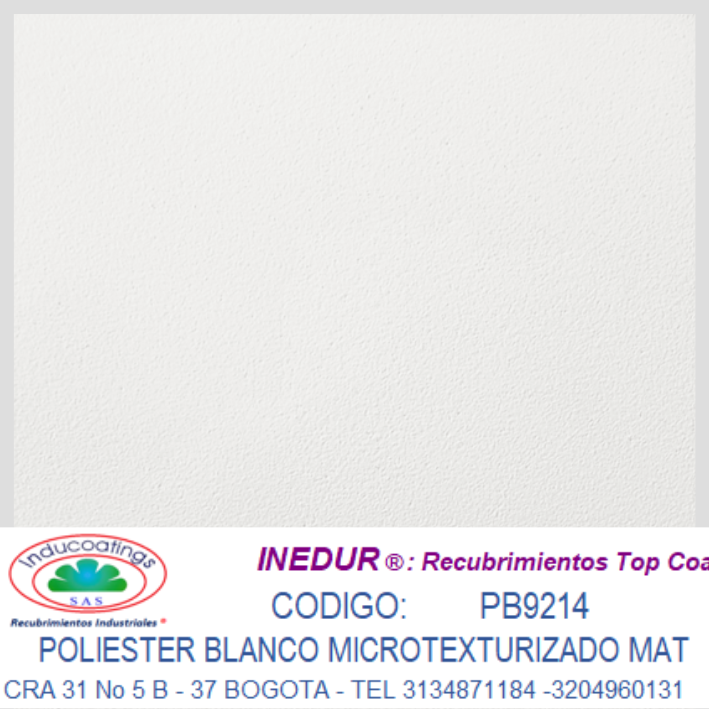 Poliester Blanco Microtexturado Mate